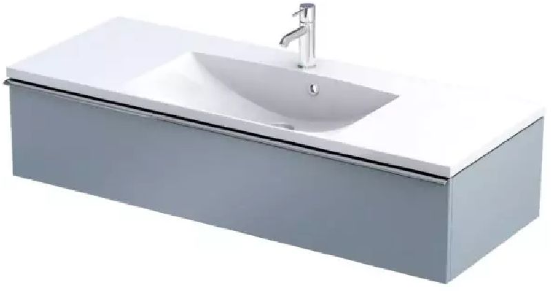 Oristo Etna Kabinett 119.6x45.5x25 cm Unterschrank hängend blau OR52-SD1S-120-16