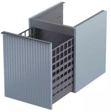 Oristo Etna Kabinett 40x45.5x50 cm Seitenschrank hängend grau OR52-SN1S-40-16R