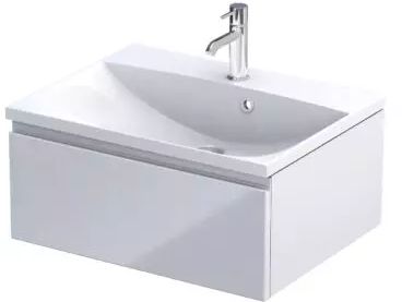 Oristo Brylant Kabinett 59.6x45.5x25 cm Unterschrank hängend weiß OR36-SD1S-60-1