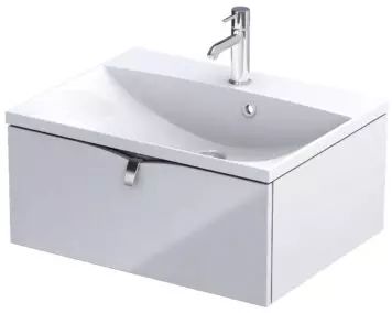 Oristo Siena Kabinett 59.6x45.5x25 cm Unterschrank hängend weiß OR45-SD1S-60-1