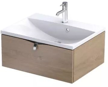 Oristo Siena Kabinett 59.6x45.5x25 cm Unterschrank hängend eiche OR45-SD1S-60-78