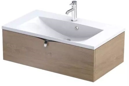 Oristo Siena Kabinett 79.6x45.5x25 cm Unterschrank hängend eiche OR45-SD1S-80-78