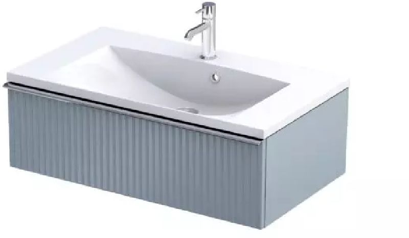 Oristo Etna Kabinett 79.6x45.5x25 cm Unterschrank hängend blau OR52-SD1S-80-16R