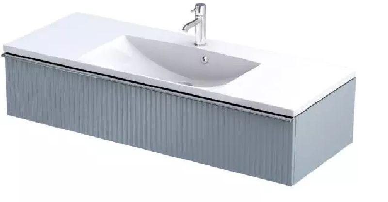 Oristo Etna Kabinett 119.6x45.5x25 cm Unterschrank hängend blau OR52-SD1S-120-16R