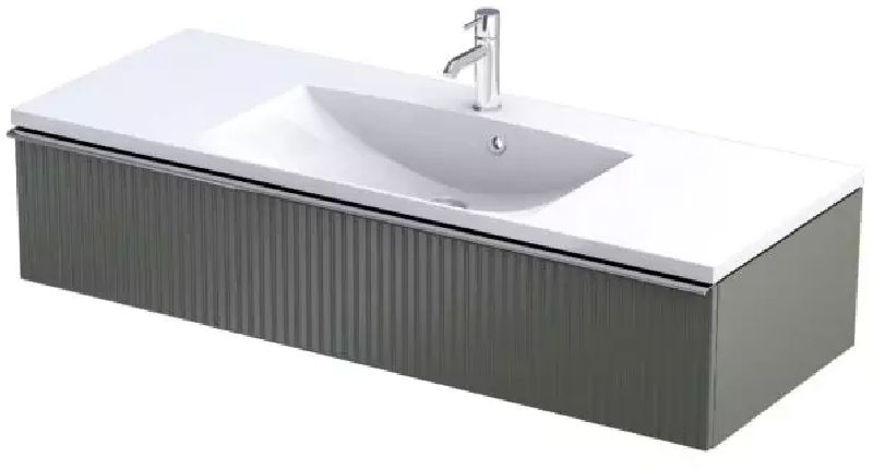 Oristo Etna Kabinett 119.6x45.5x25 cm Unterschrank hängend grün OR52-SD1S-120-17R