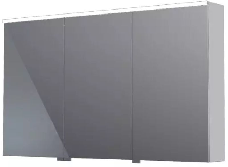 Oristo Geo Kabinett 120x12.5x70 cm Seitenschrank hängend chrom KI01-SGL3D-120-99