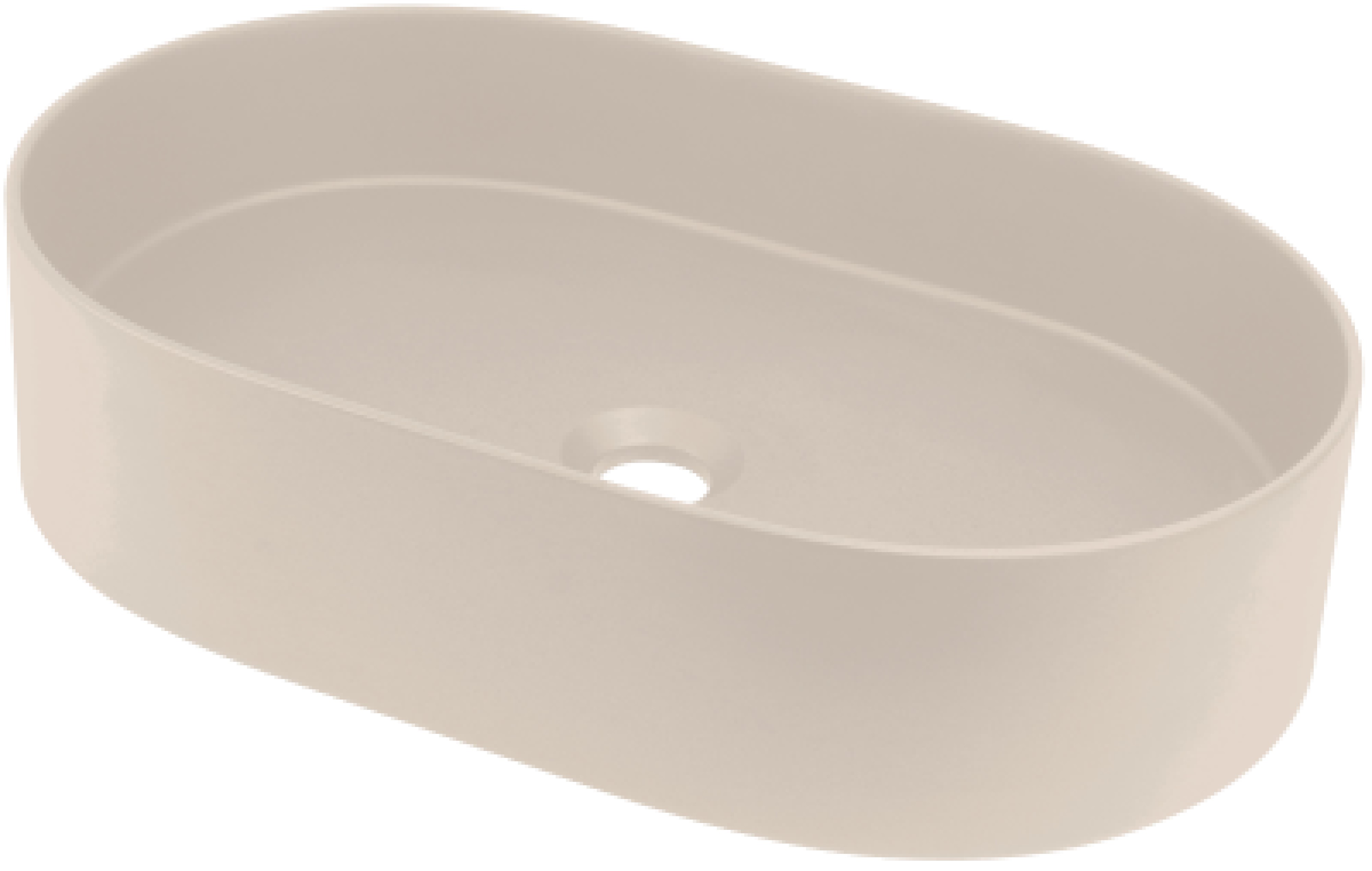 Deante Silia Waschbecken 55x35 cm oval Aufsatzwaschbecken braun/beige CQS_5U6S