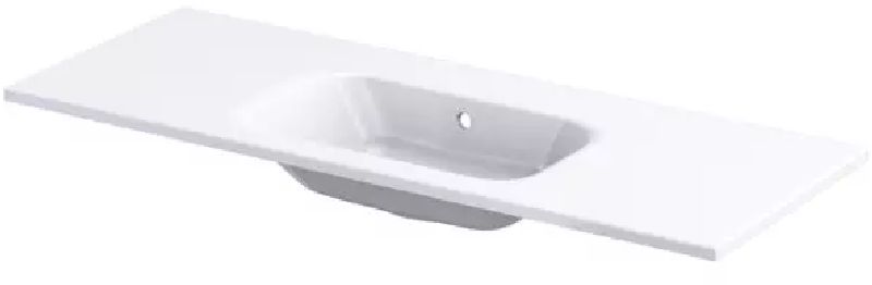 Oristo Uni Waschbecken 121x46 cm rechteckig Möbel weiß UME-AR-120-92-BO