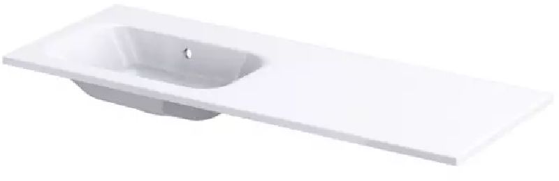 Oristo Uni Waschbecken 121x46 cm rechteckig Möbel weiß UME-AR-120-92-L-BO