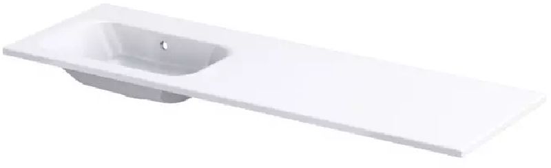 Oristo Uni Waschbecken 141x40 cm rechteckig Möbel weiß UME-AR-140-92-L-BO