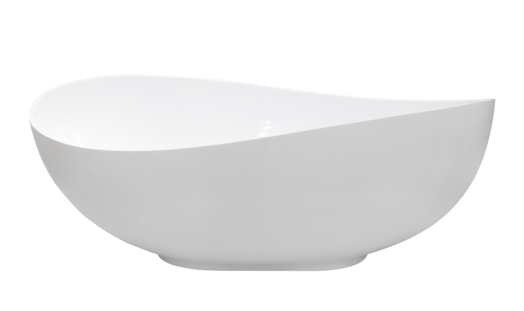 Besco Siya Freistehende Badewanne 171.5x101 cm oval weiß #WMMB-172SKW