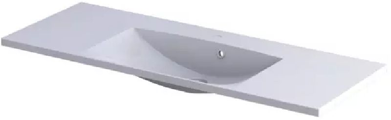 Oristo Uni Waschbecken 120x46.5 cm rechteckig Möbel weiß UME-AM-120-92-C-BO