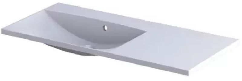 Oristo Uni Waschbecken 100.2x46 cm rechteckig Möbel weiß UME-AM-100-92-L-BO