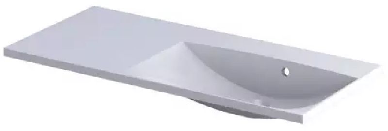 Oristo Uni Waschbecken 100.2x46 cm rechteckig Möbel weiß UME-AM-100-92-P-BO