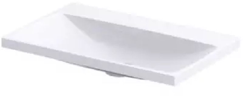 Oristo Compact Waschbecken 60x38 cm rechteckig Möbel weiß UME-C-ET-60-92-BO