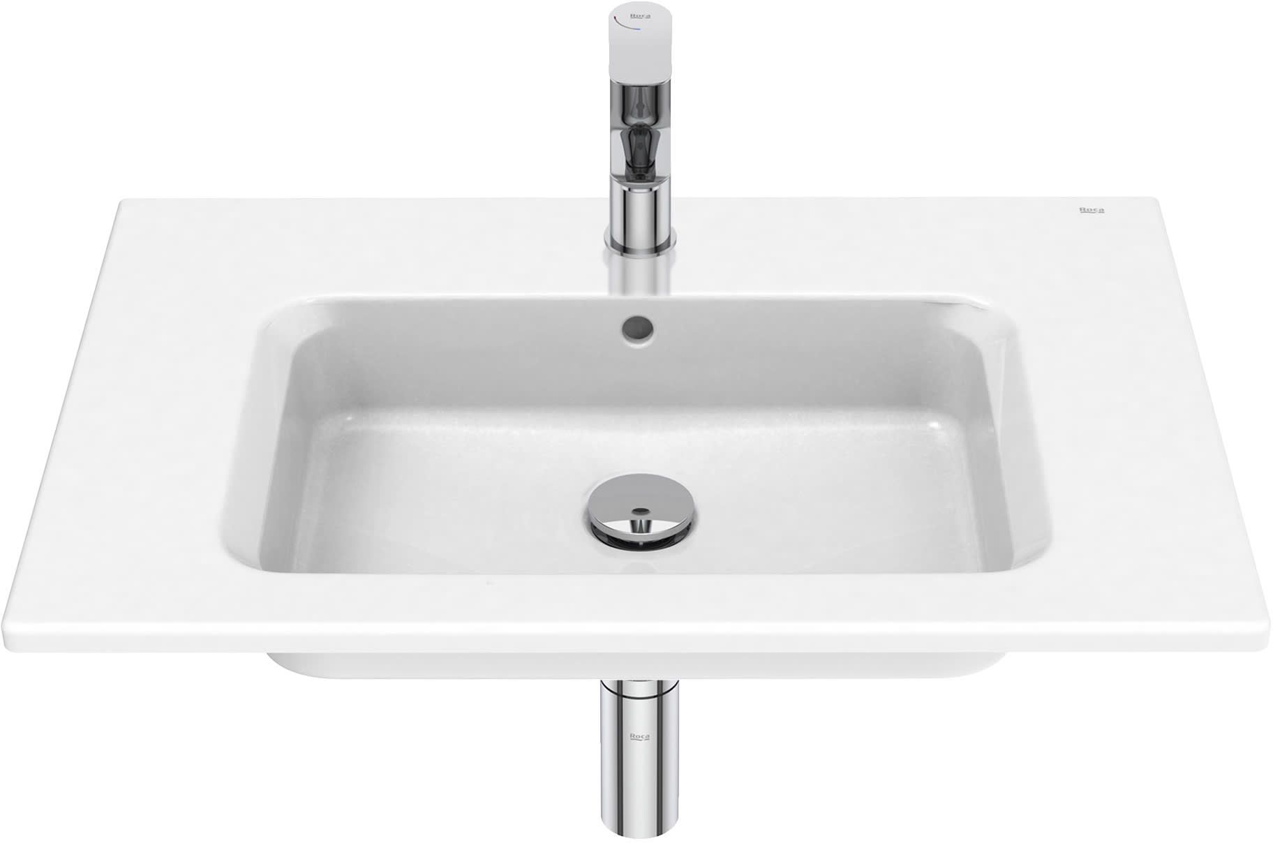 Roca Gap Waschbecken 70x46 cm rechteckig Möbel weiß A3279A7000