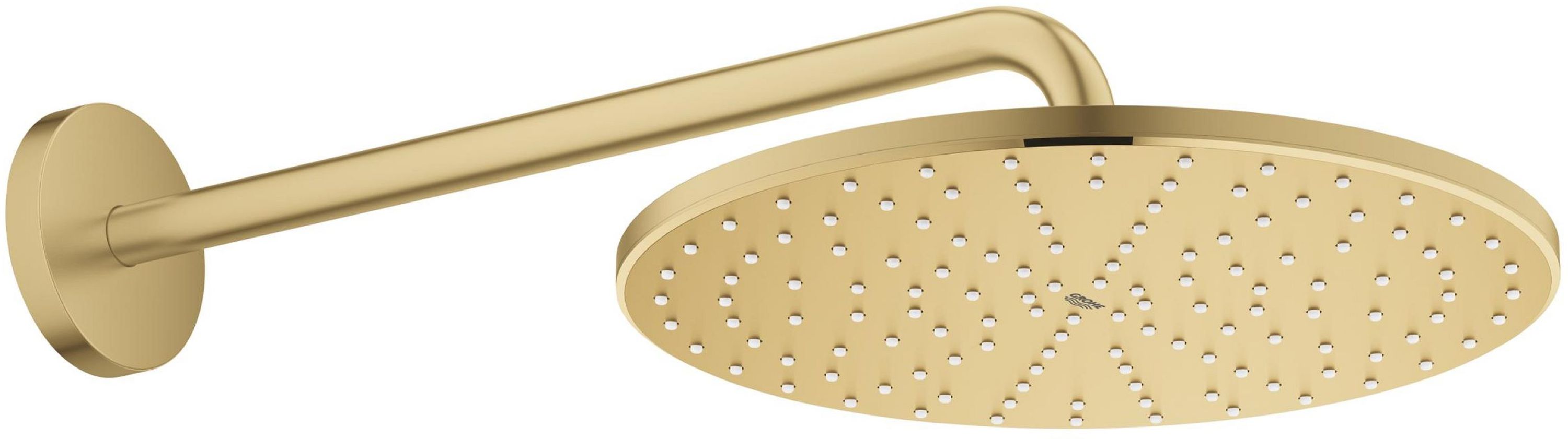 Grohe Rainshower Kopfbrause mit Arm 31x31 cm rund Brushed Cool Sunrise 26558GN0