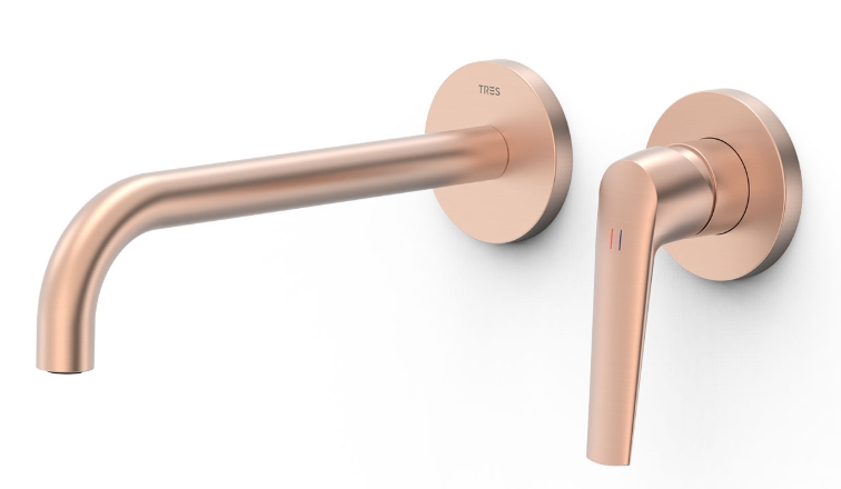 Tres Fuji Waschtischarmatur Unterputz gold 28130022OPM