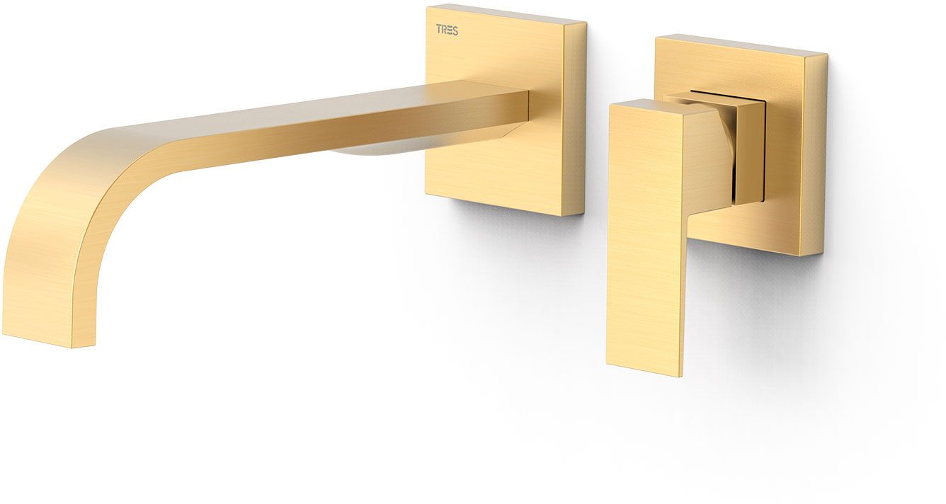 Tres Cuadro-Tres Waschtischarmatur Unterputz gold 00630022OM