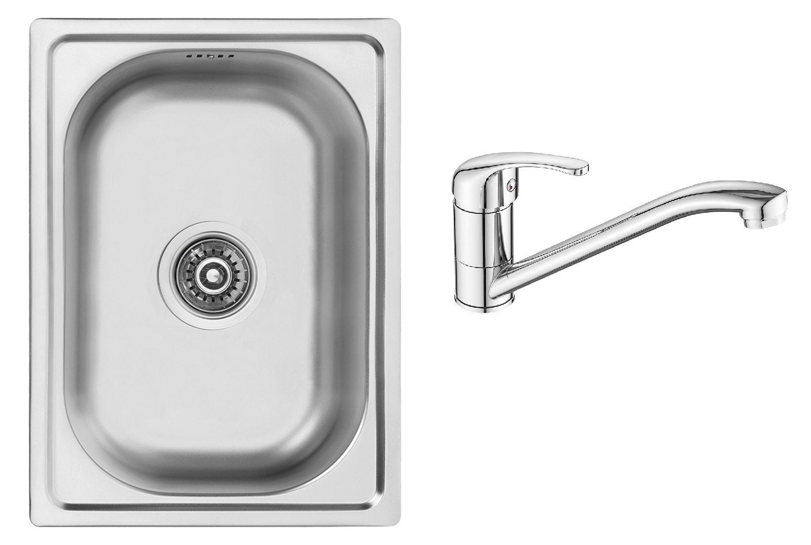 Satz stahlspüle Kuchinox Mini SKM010T, küchenarmatur Kuchinox Pedro BQE060D