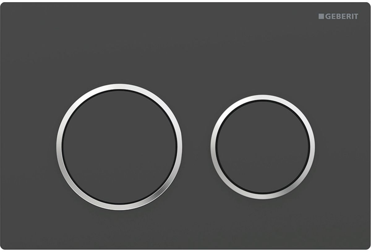 Geberit Omega20 Betätigungsplatte für Toilette schwarz 115.085.14.1