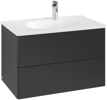 Villeroy & Boch Antao Kabinett 78.8x49.6x50.4 cm Unterschrank hängend schwarz K04000PD