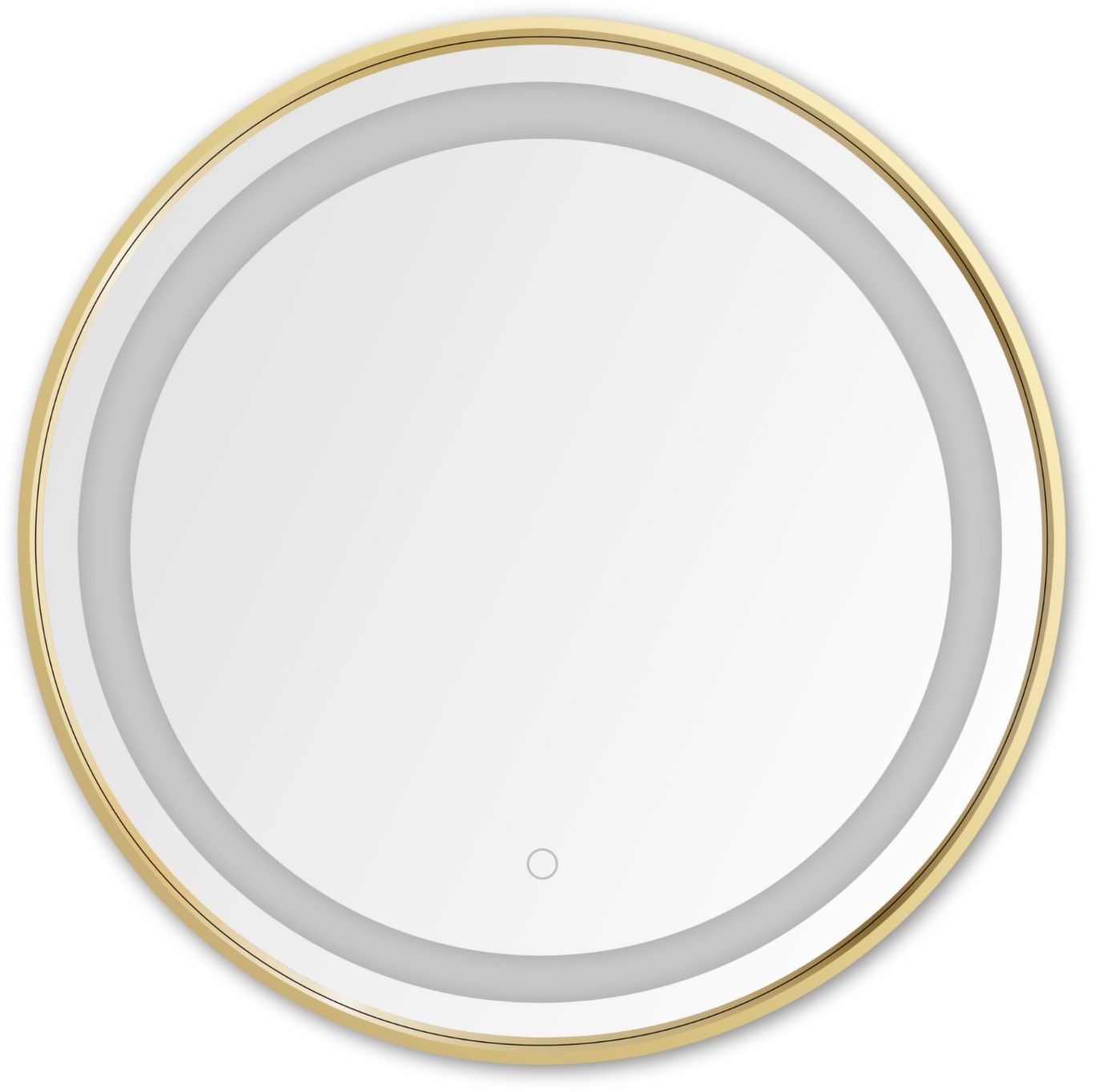 Zuma Line Spiegel 60x60 cm rund mit Beleuchtung gold 003064-030714