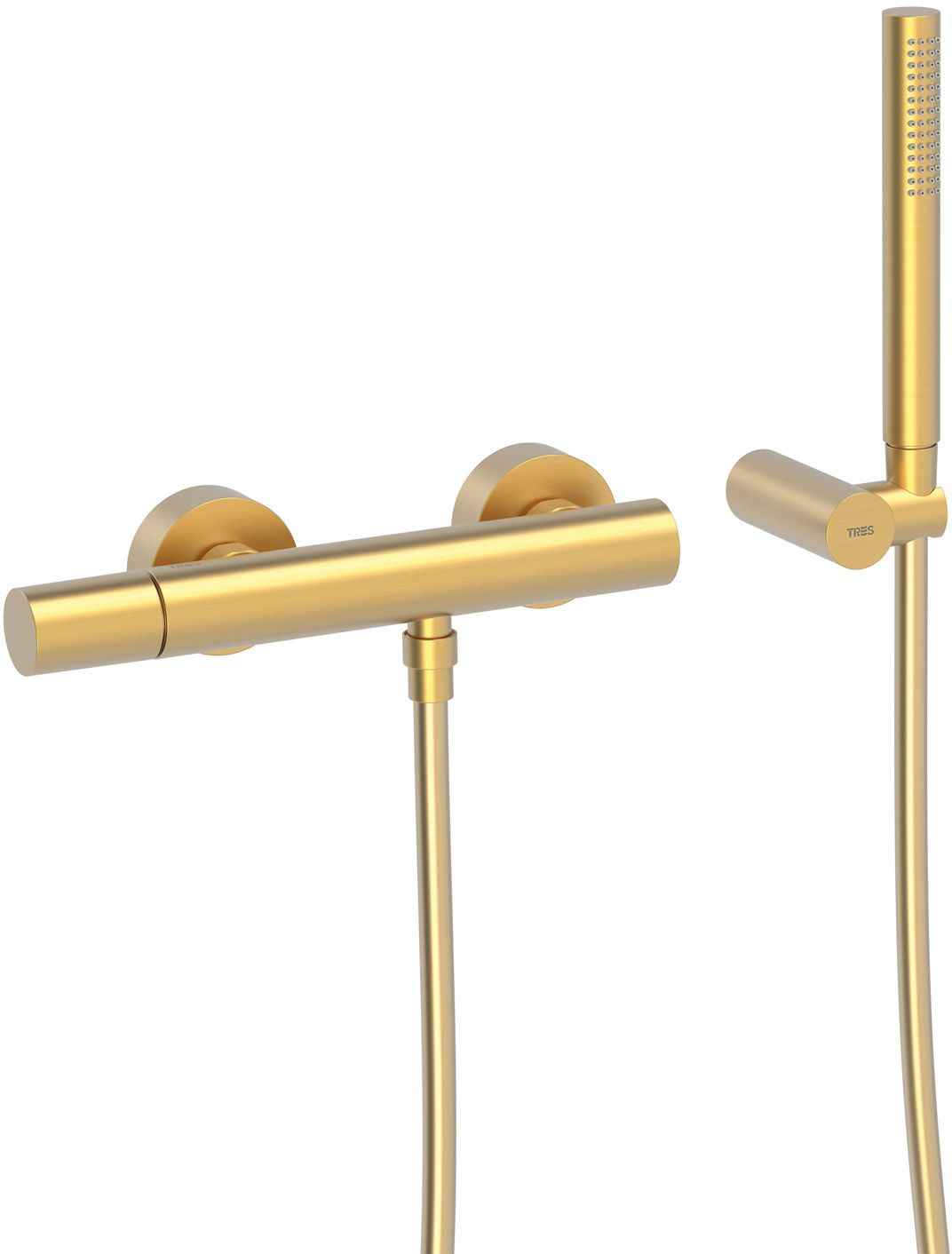 Tres Study Exclusive Duschbatterie Wandmontage gold 26116701OM
