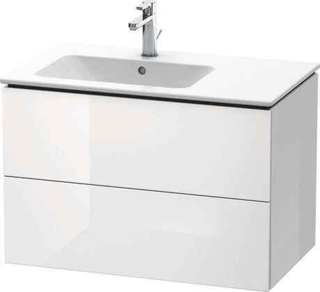 Duravit L-Cube Kabinett 82x48.1x55 cm Unterschrank hängend weiß LC629102222