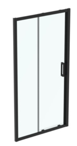 Ideal Standard Connect 2 Duschtüren 105 cm Schiebe- schwarz Matte/durchsichtiges Glas K9274V3