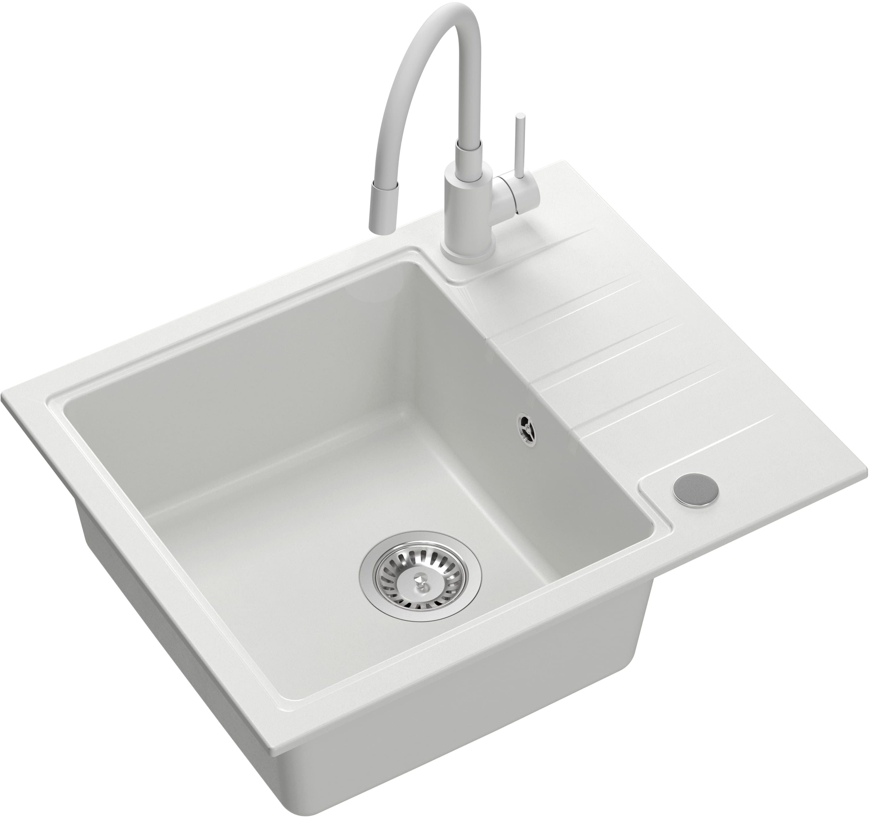 Quadron Peter waschbecken mit wasserhahn weiß/weiß HCQP6250BIK_3323503WHM