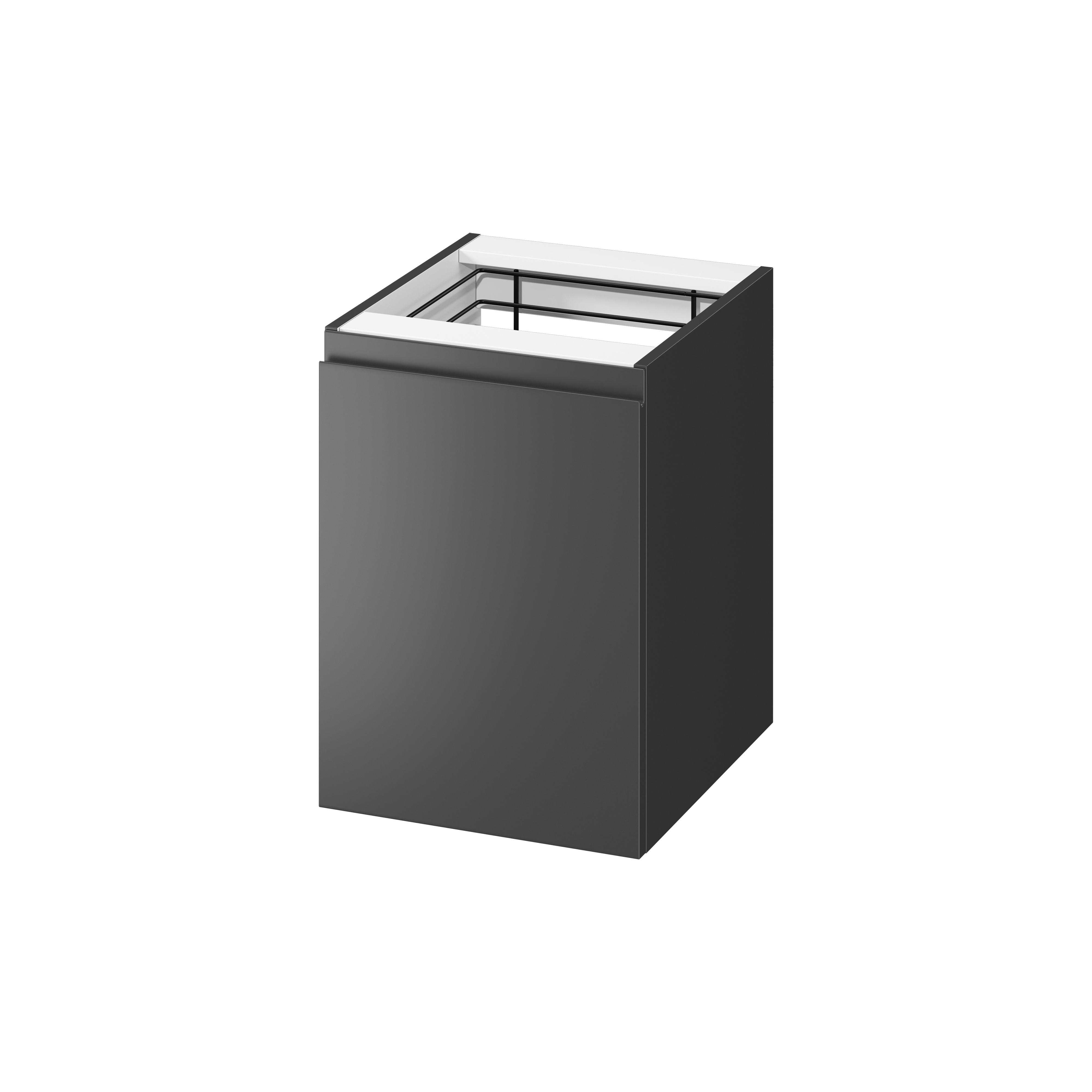 Cersanit Moduo Kabinett 40x44.7x55.1 cm Seitenschrank hängend anthrazit S590-115