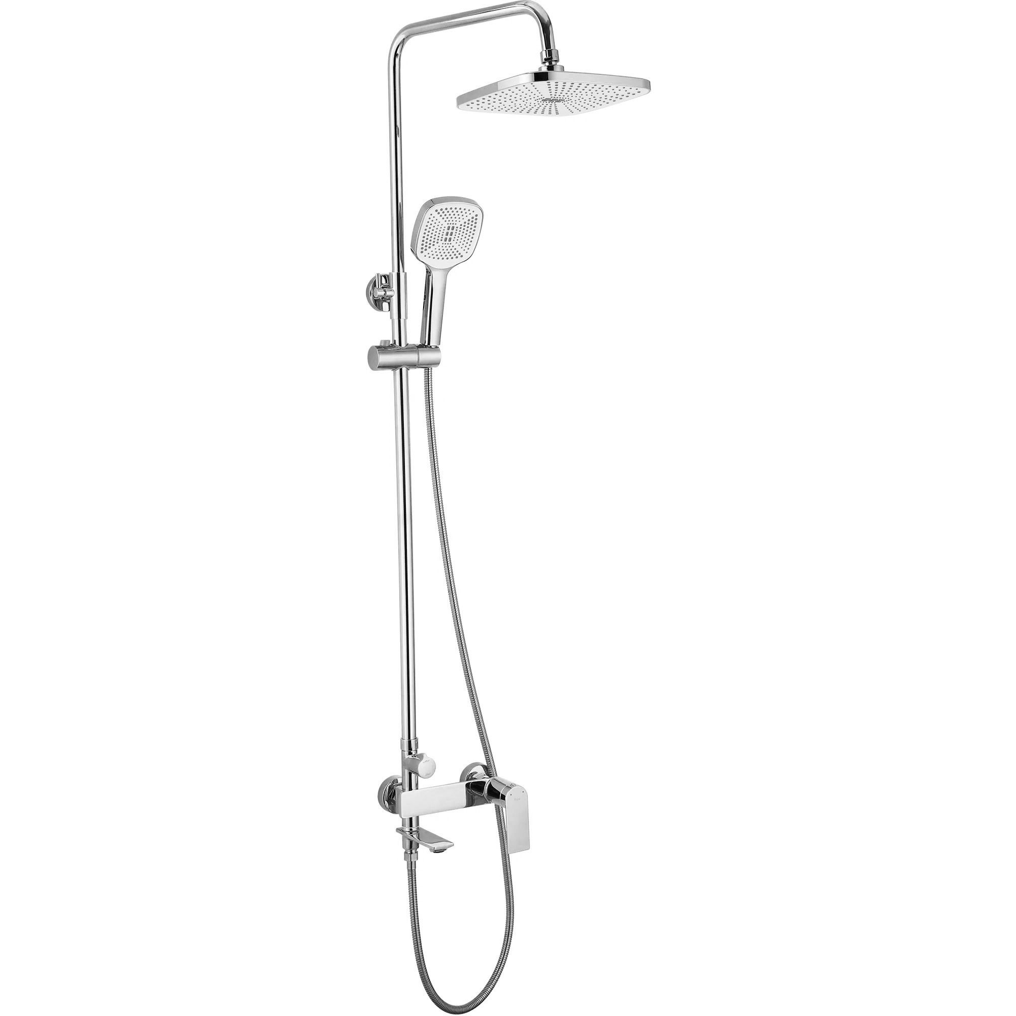Rea Storm Badewannen- und Duschset Wandmontage mit Regenbrause chrom REA-P4882