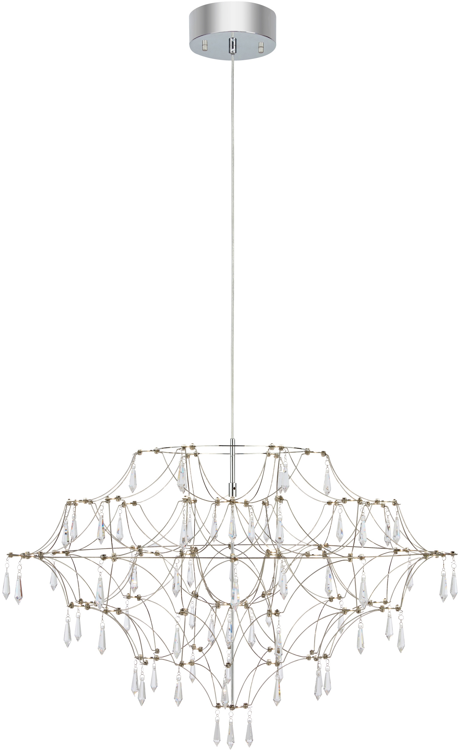 Markslöjd Efesos Pendelleuchte x25 W stahl-transparent 108870