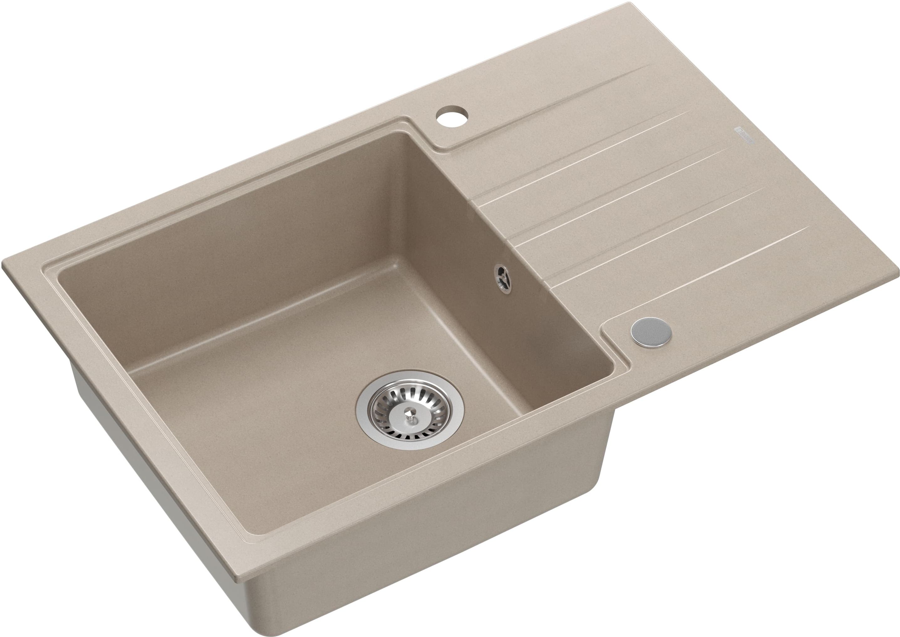 Quadron Peter GraniteQ-Spüle 78x50 cm beige HCQP7850BEZP