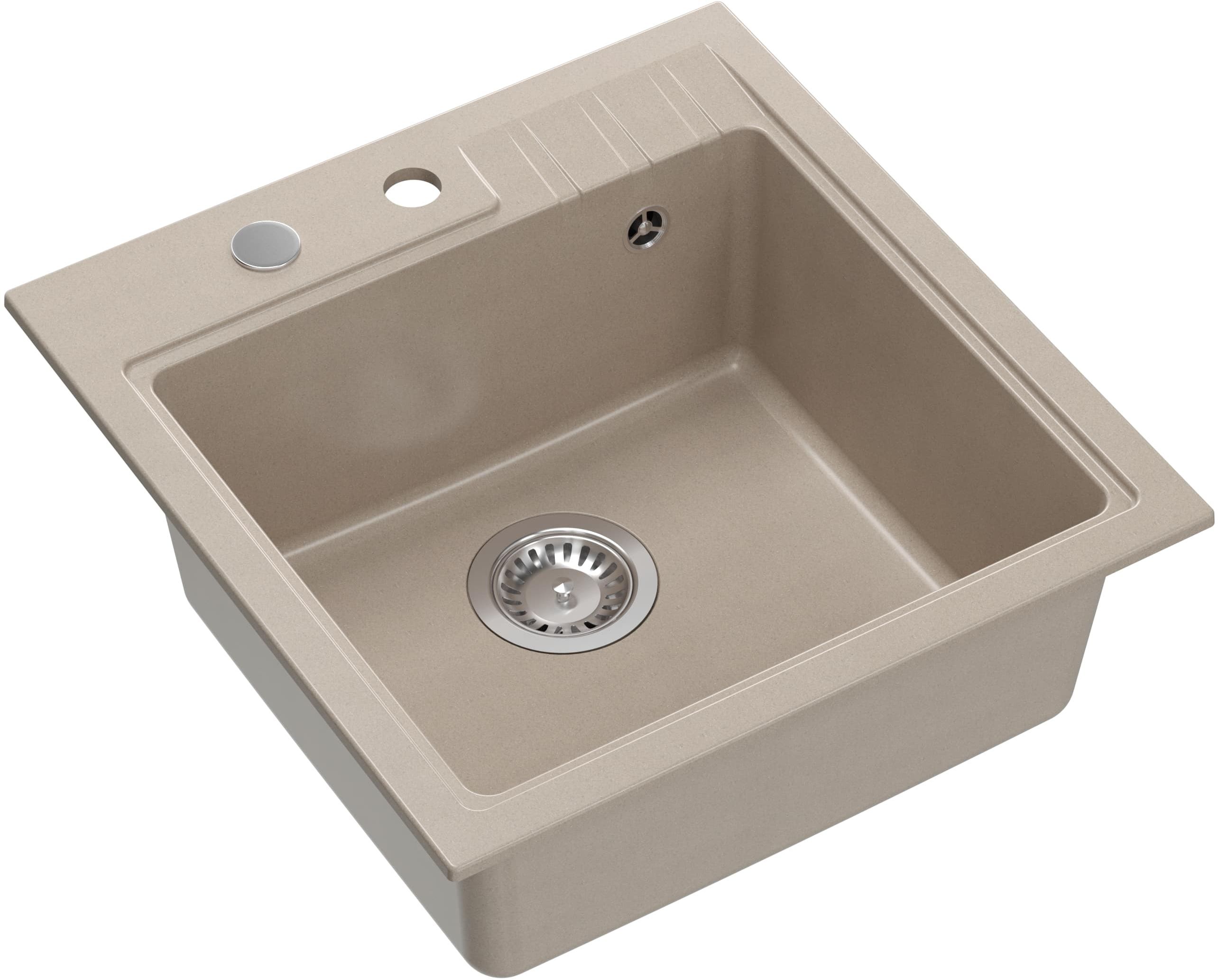 Quadron Peter GraniteQ-Spüle 52x50 cm beige HCQP5052BEZP