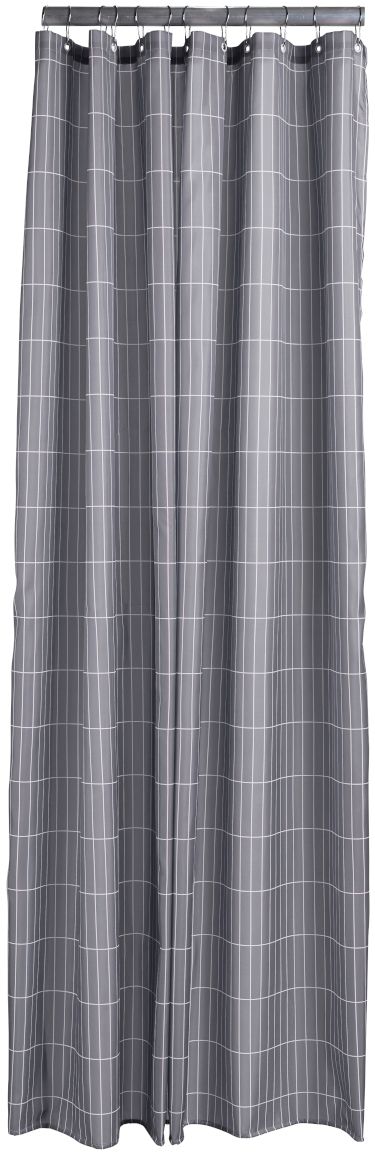 Zone Denmark Tiles Duschvorhang 200x180 cm grau 331839