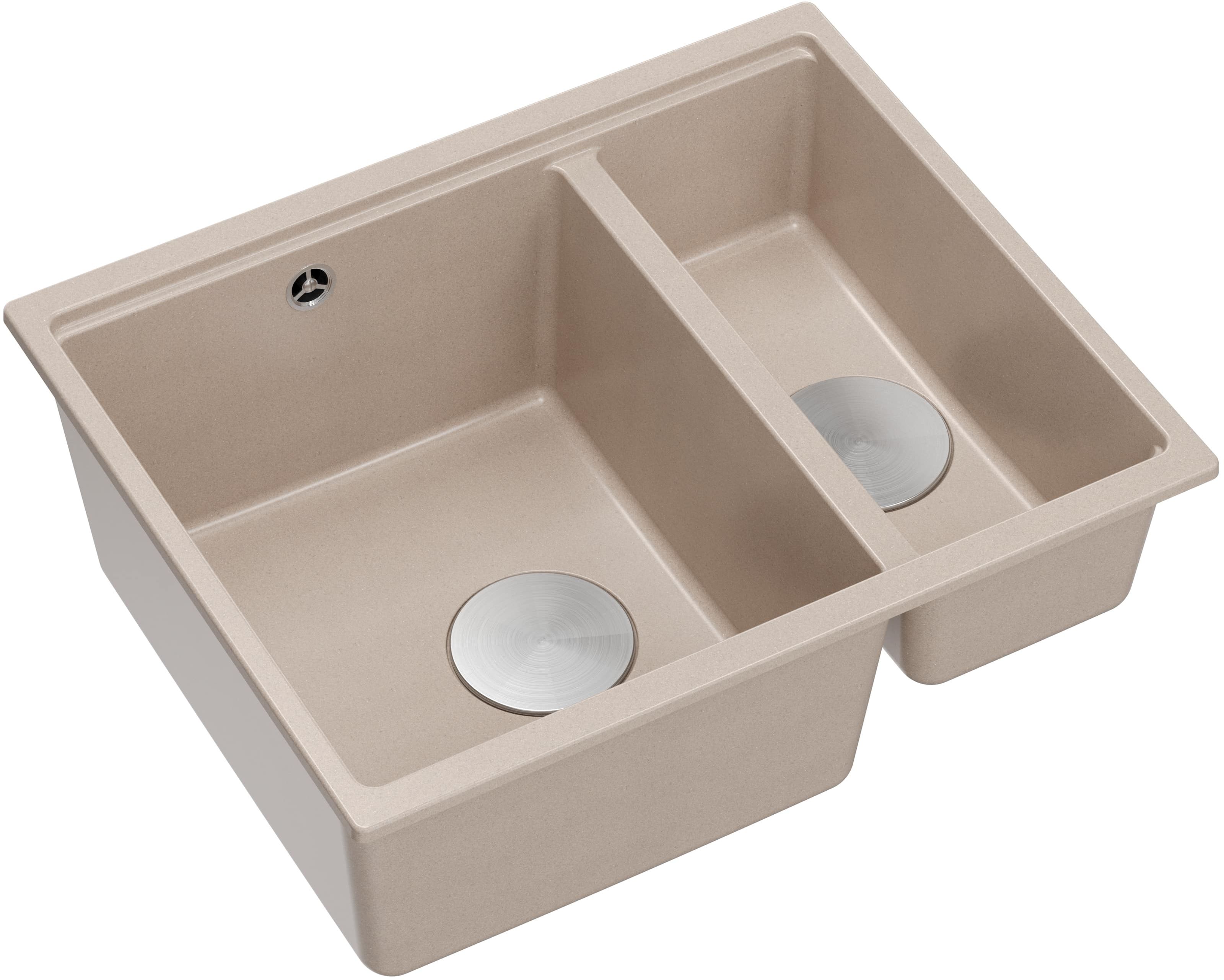 Quadron Logan graniteq-spüle 55x46 cm beige HCQL5646U2-BS_U