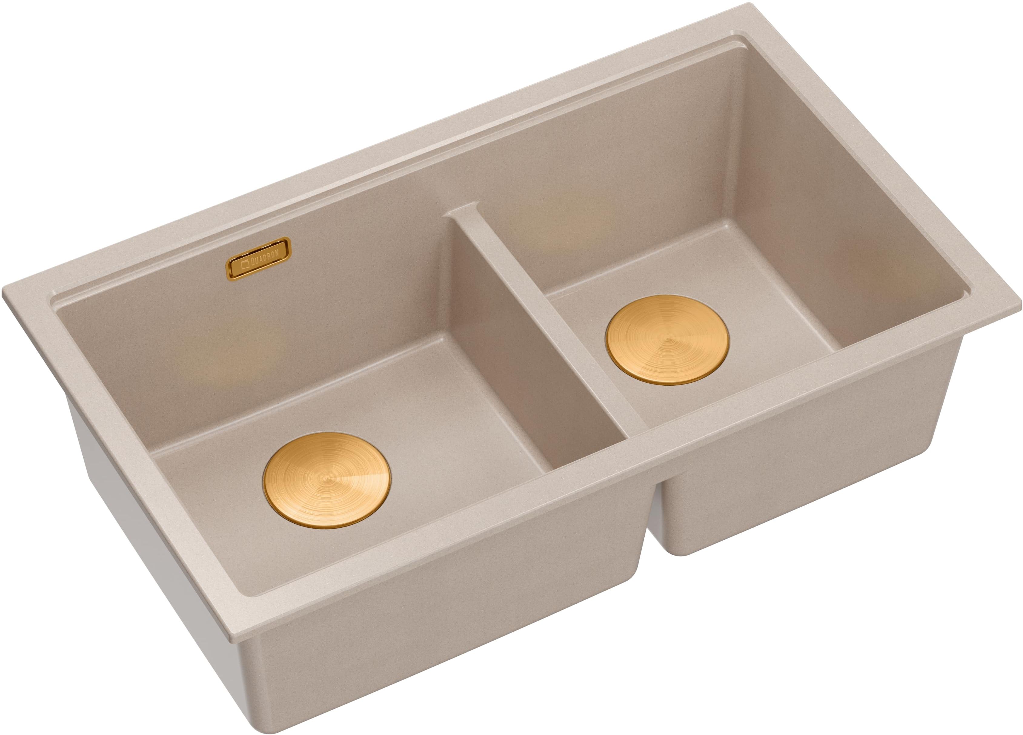 Quadron Logan graniteq-spüle 76x45 cm beige HQL7645U2_PVDC1_U