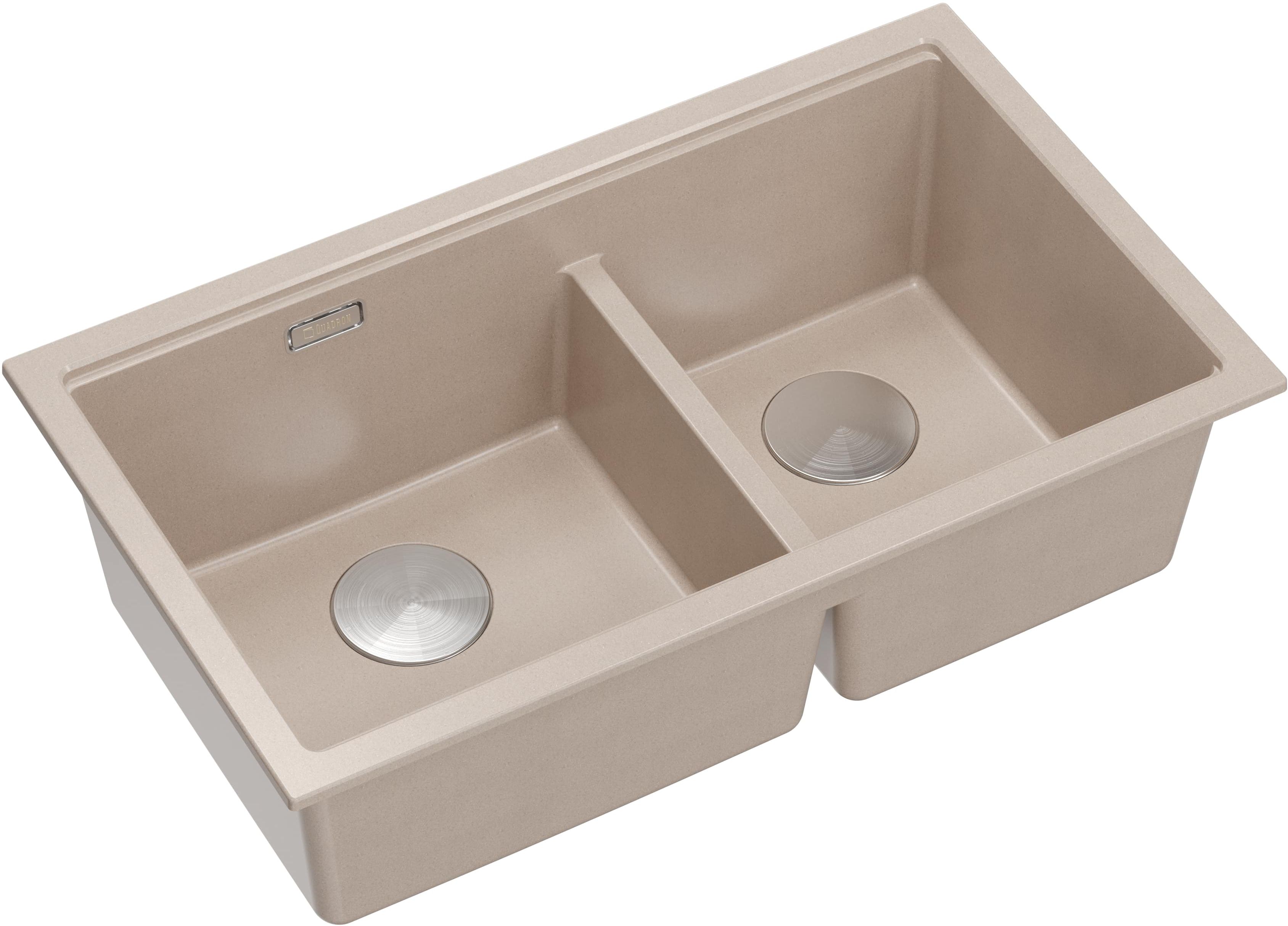 Quadron Logan graniteq-spüle 76x45 cm beige HQL7645U2_BS_U