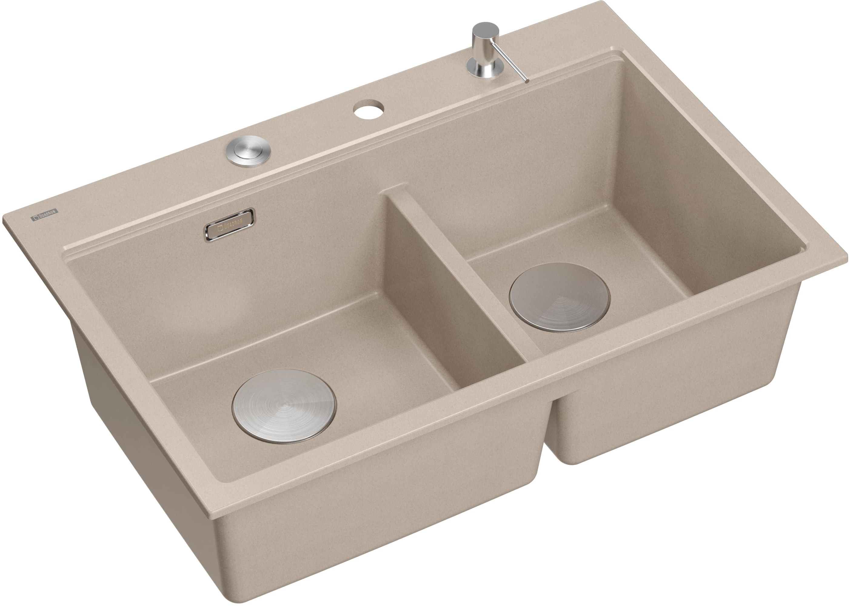 Quadron Marc 120 graniteq-spüle 76x50 cm beige HQC7650U2_BS