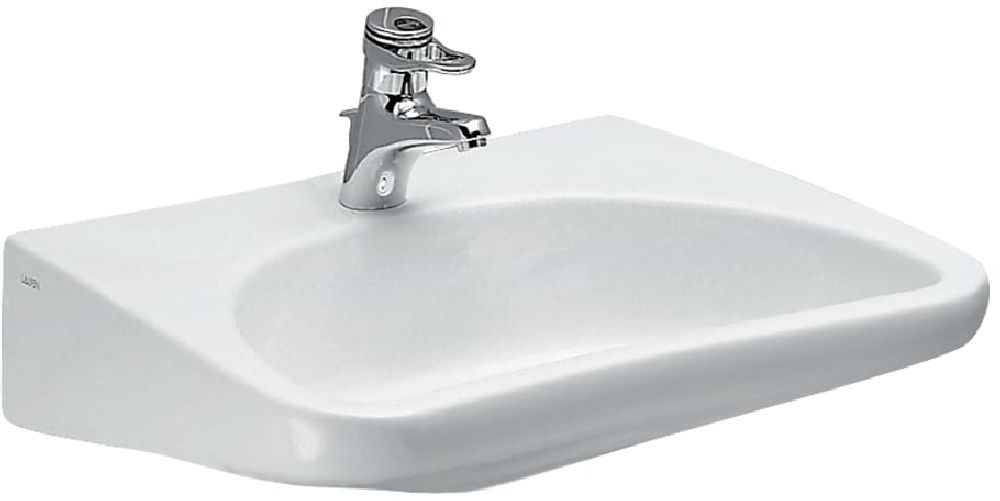 Laufen Pro Liberty Waschbecken 66x55 cm oval Klassisch für Behinderte weiß H8106030000001