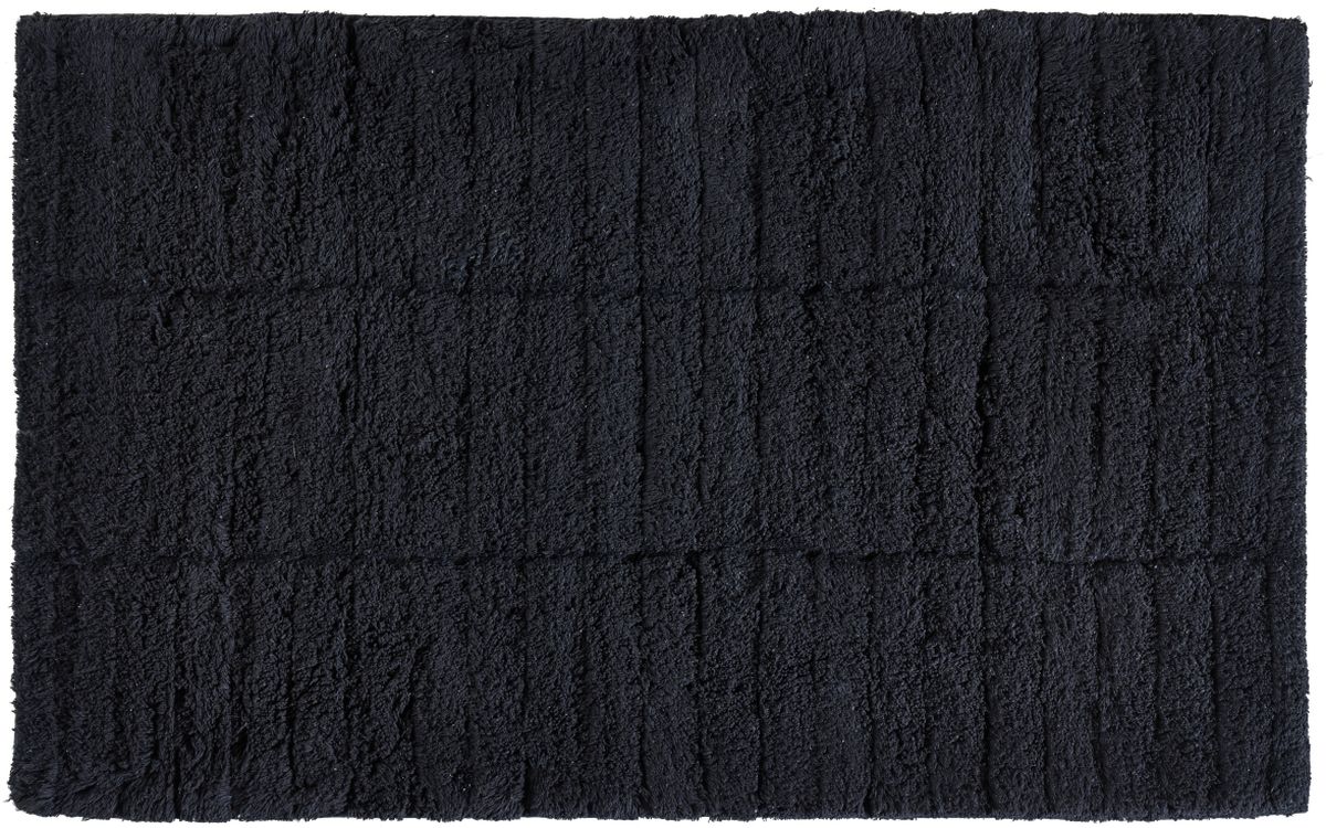 Zone Denmark Tiles Badteppich 80x50 cm rechteckig schwarz 331847