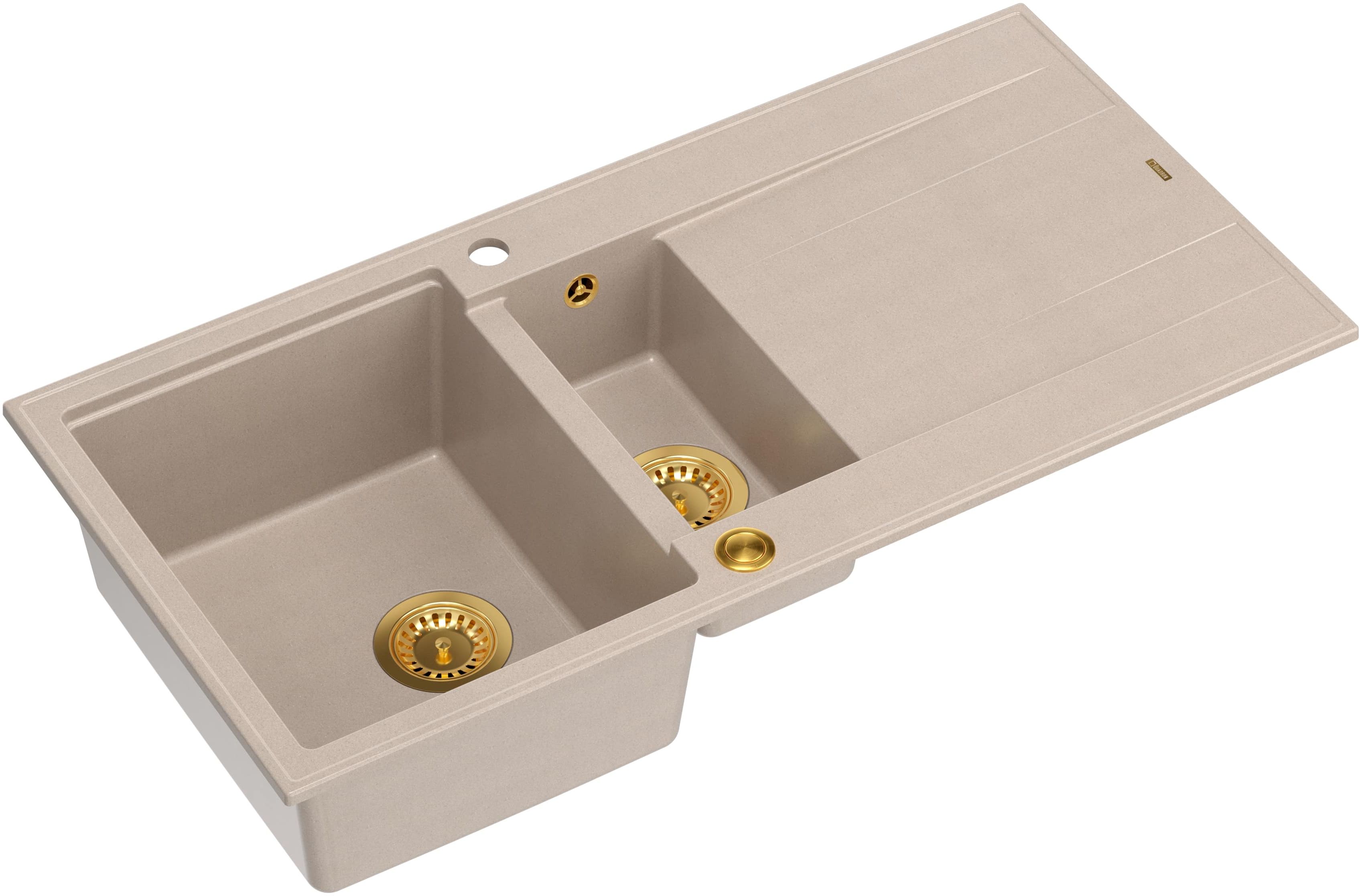 Quadron Evan GraniteQ-Spüle 100x50 cm beige HQE510050U2_PVDG1_P2O