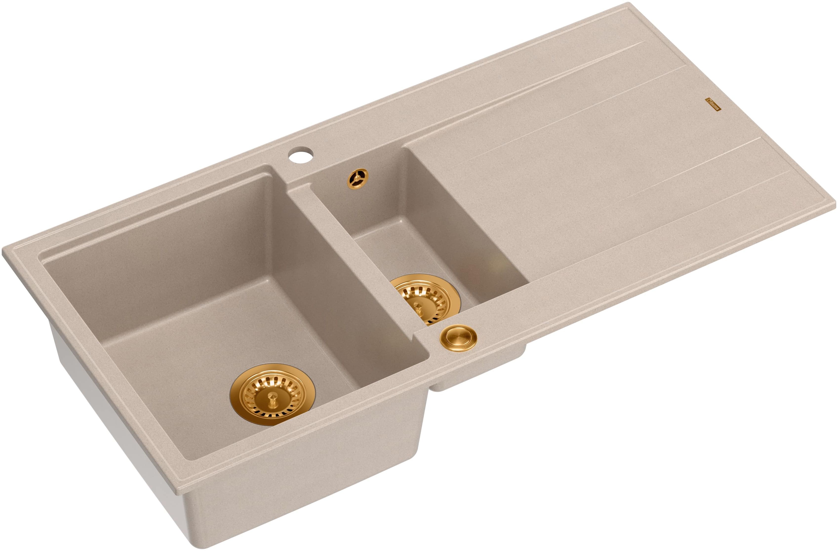 Quadron Evan GraniteQ-Spüle 100x50 cm beige HQE510050U2_PVDC1_P2O