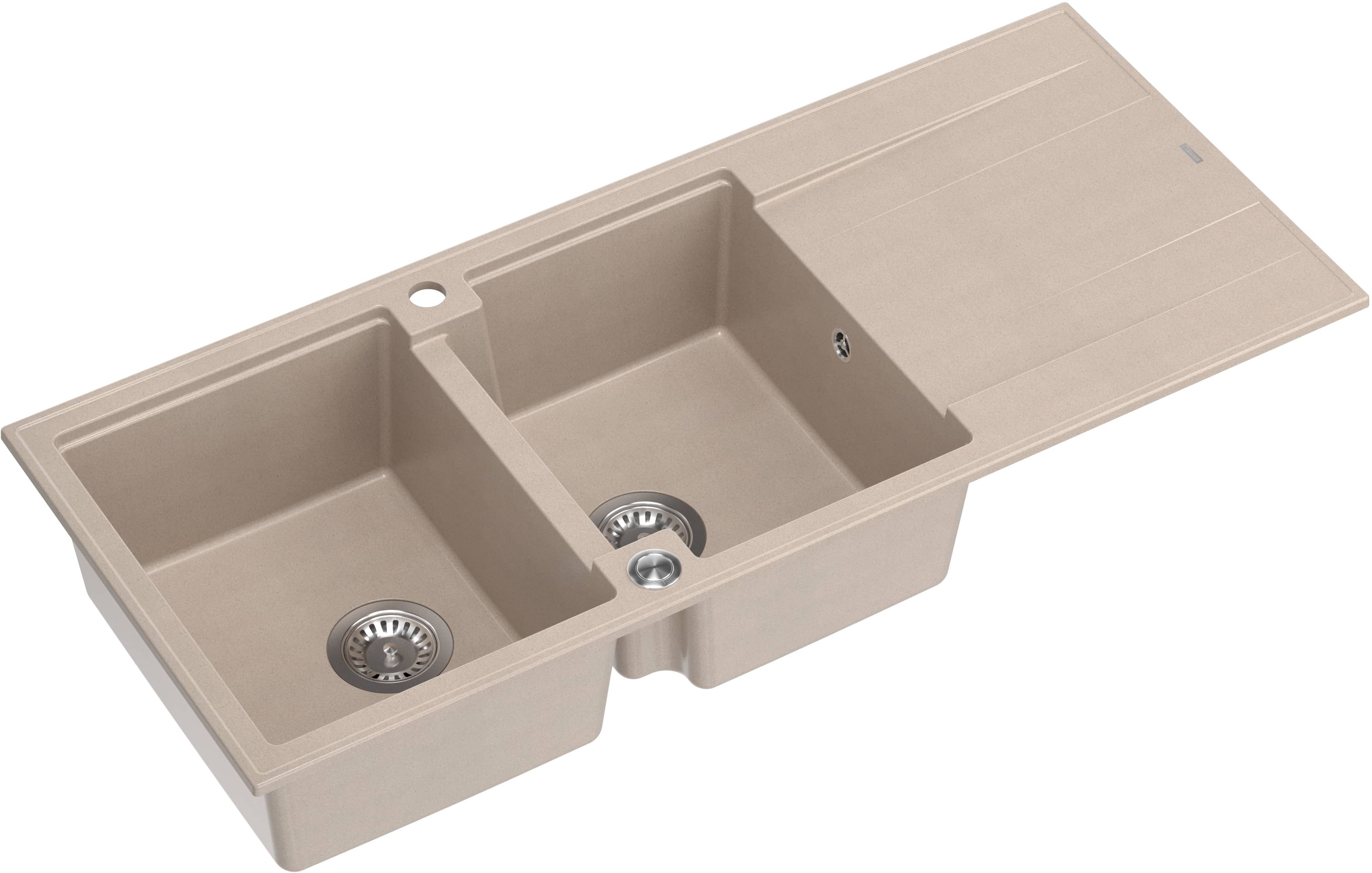 Quadron Evan GraniteQ-Spüle 116x50 cm beige HQE11650U2_BS_P2O