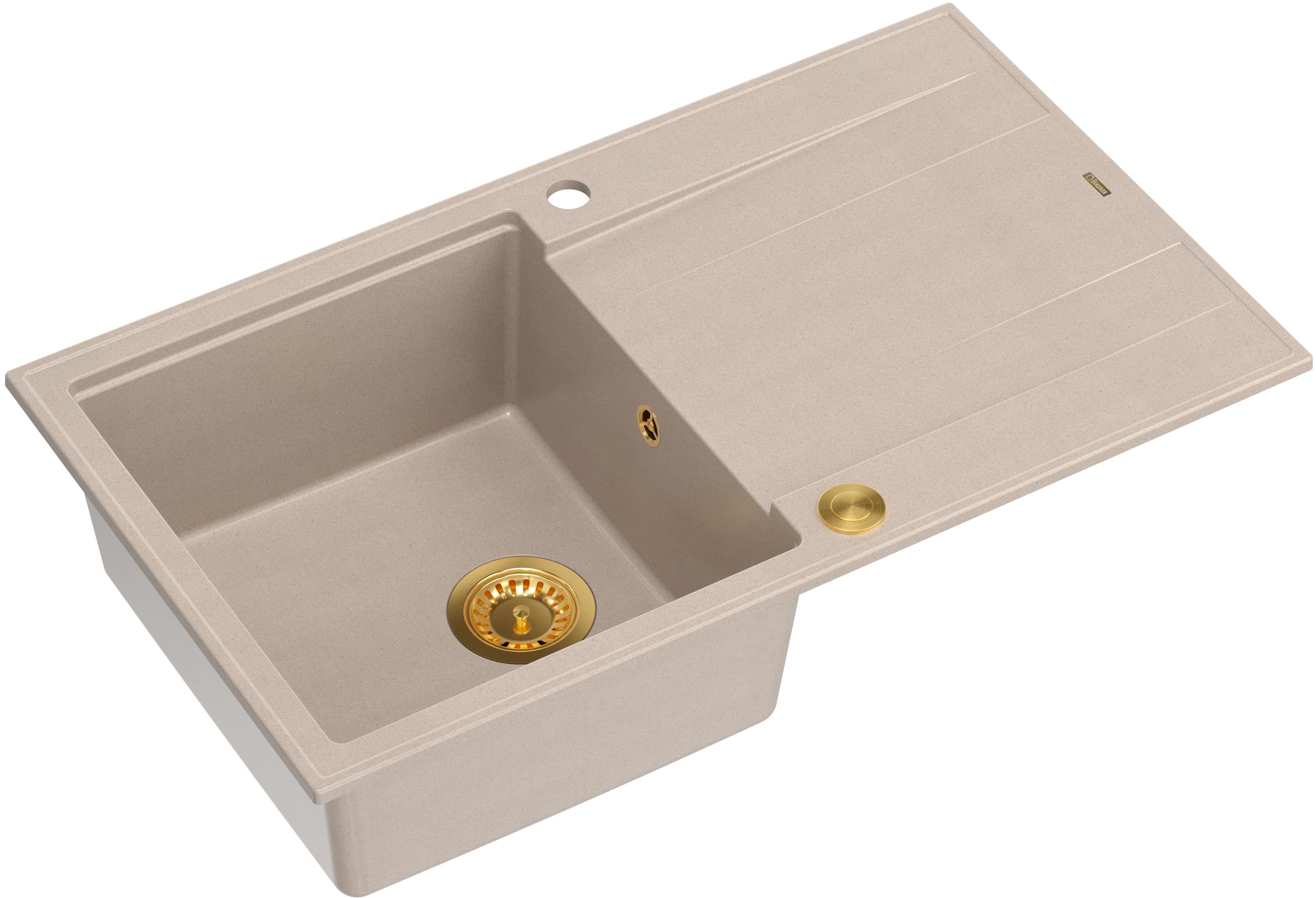 Quadron Evan GraniteQ-Spüle 86x50 cm beige HCQE8650U2_PVDG1_P2O