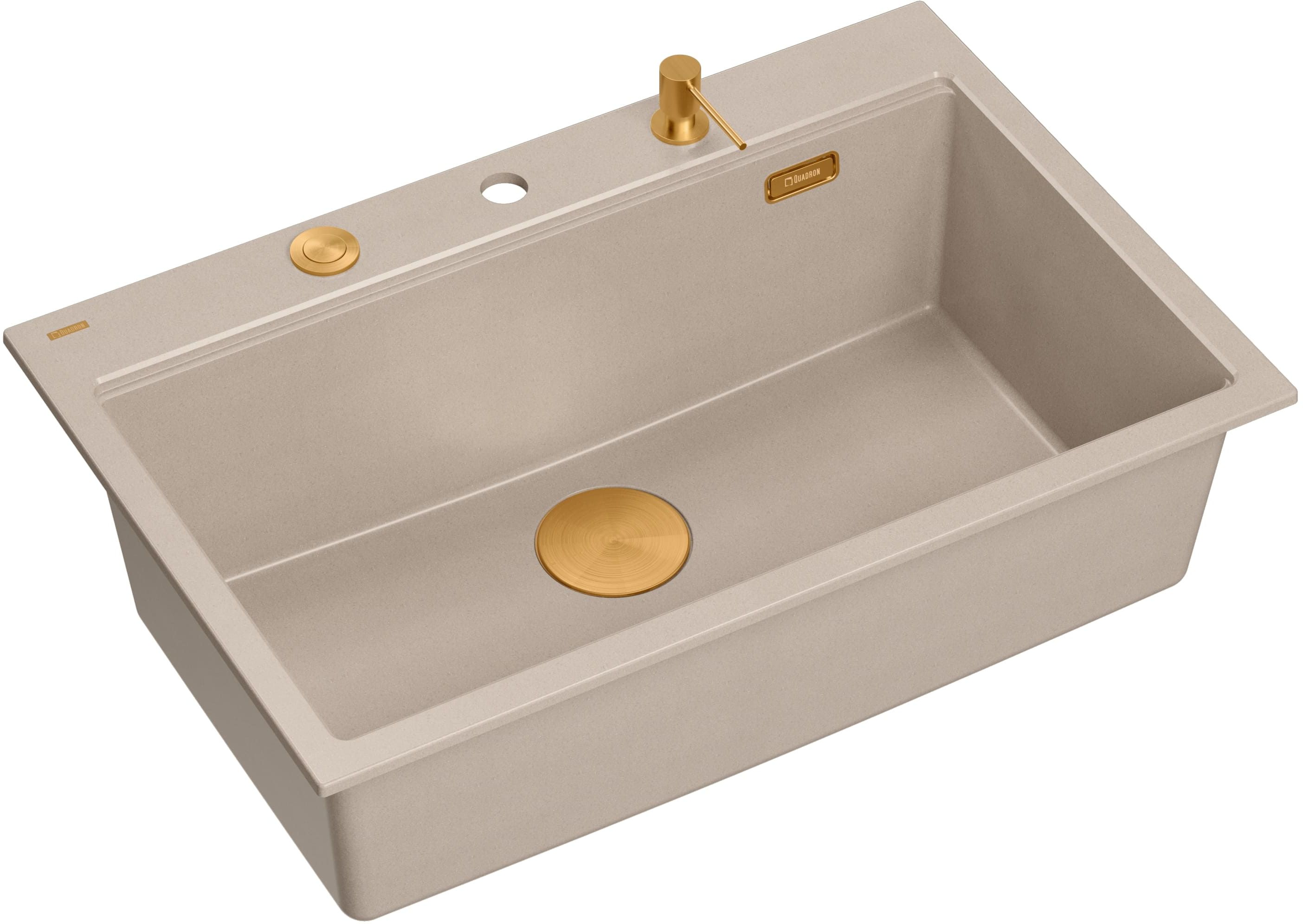 Quadron Marc GraniteQ-Spüle 76x50 cm beige HQM7650U2_PVDC1