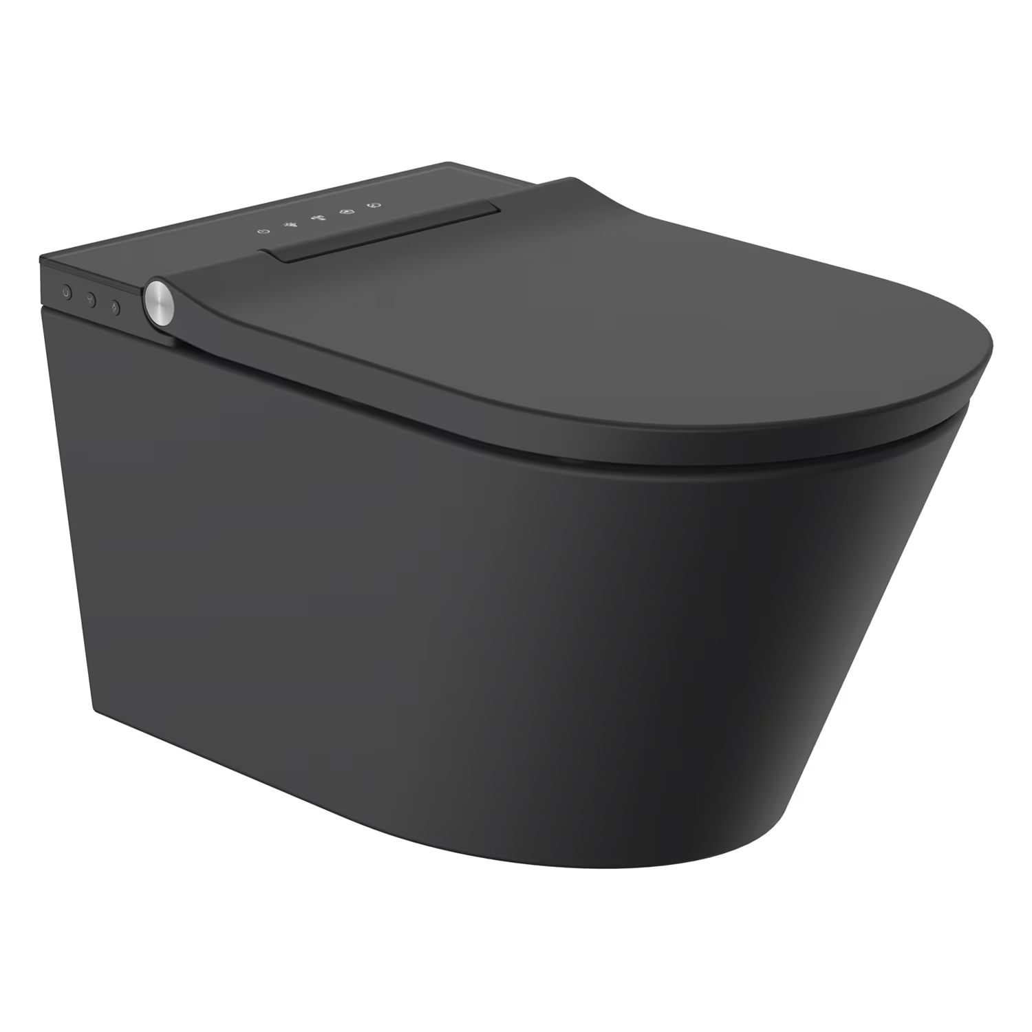 Kronenbach Tube Dusch-WC hängend ohne Kragen schwarz KB15104TUSM