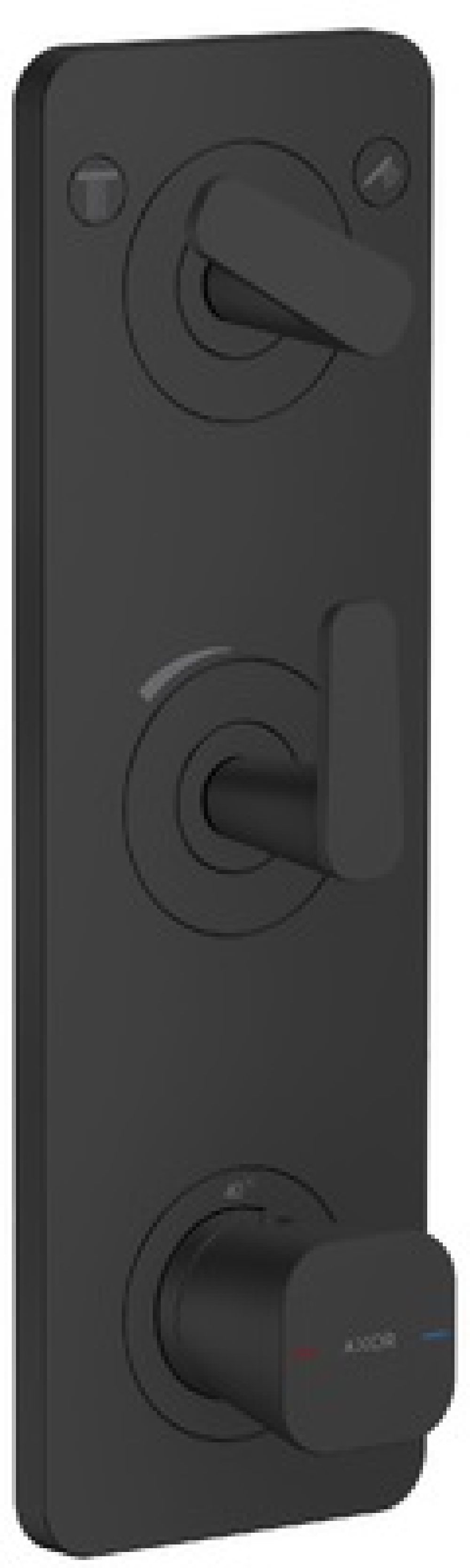 Axor Citterio C Badewannen- und Duscharmatur Unterputz mit Thermostat schwarz 49700670